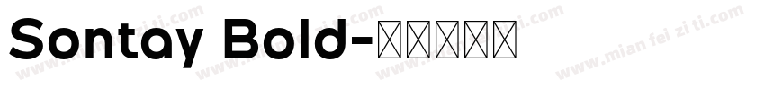 Sontay Bold字体转换
